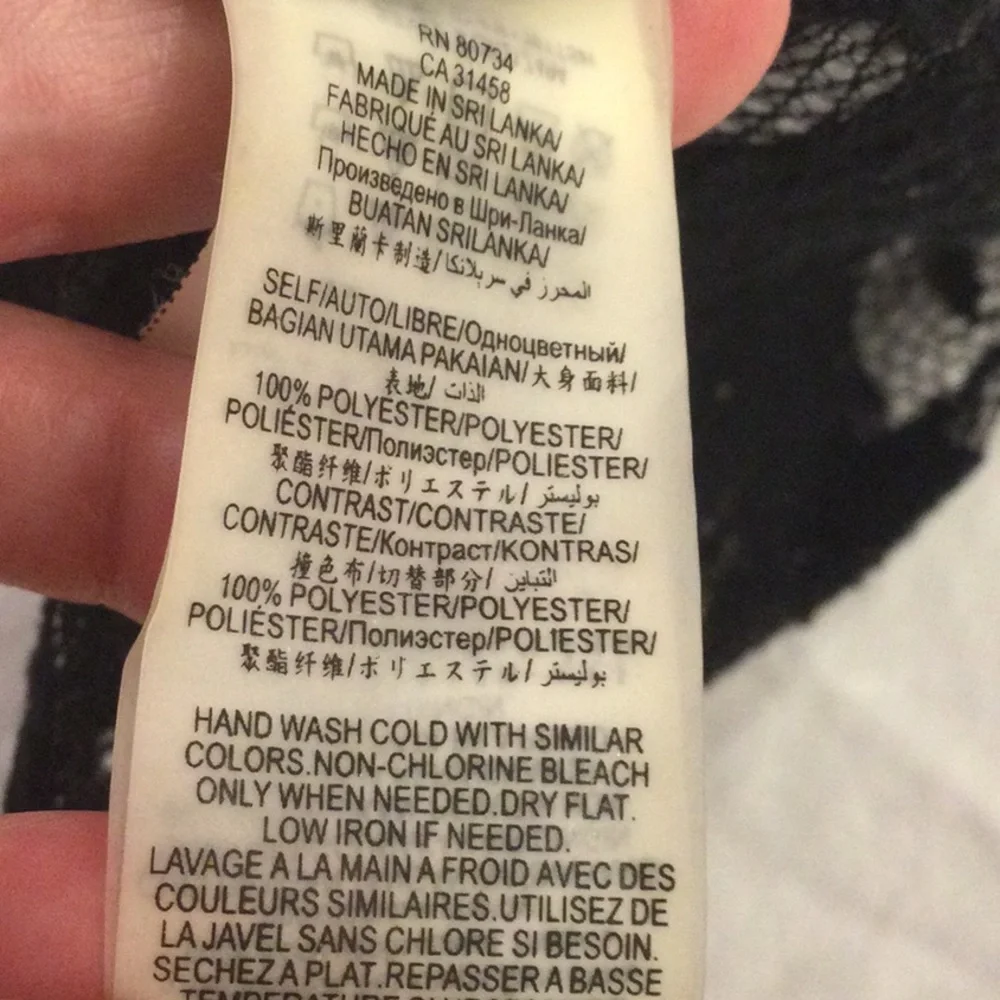 BCBGeneration Black and Gold Sheer Floral Lace Top Size XXS New Without Tags - Picture 8 of 8